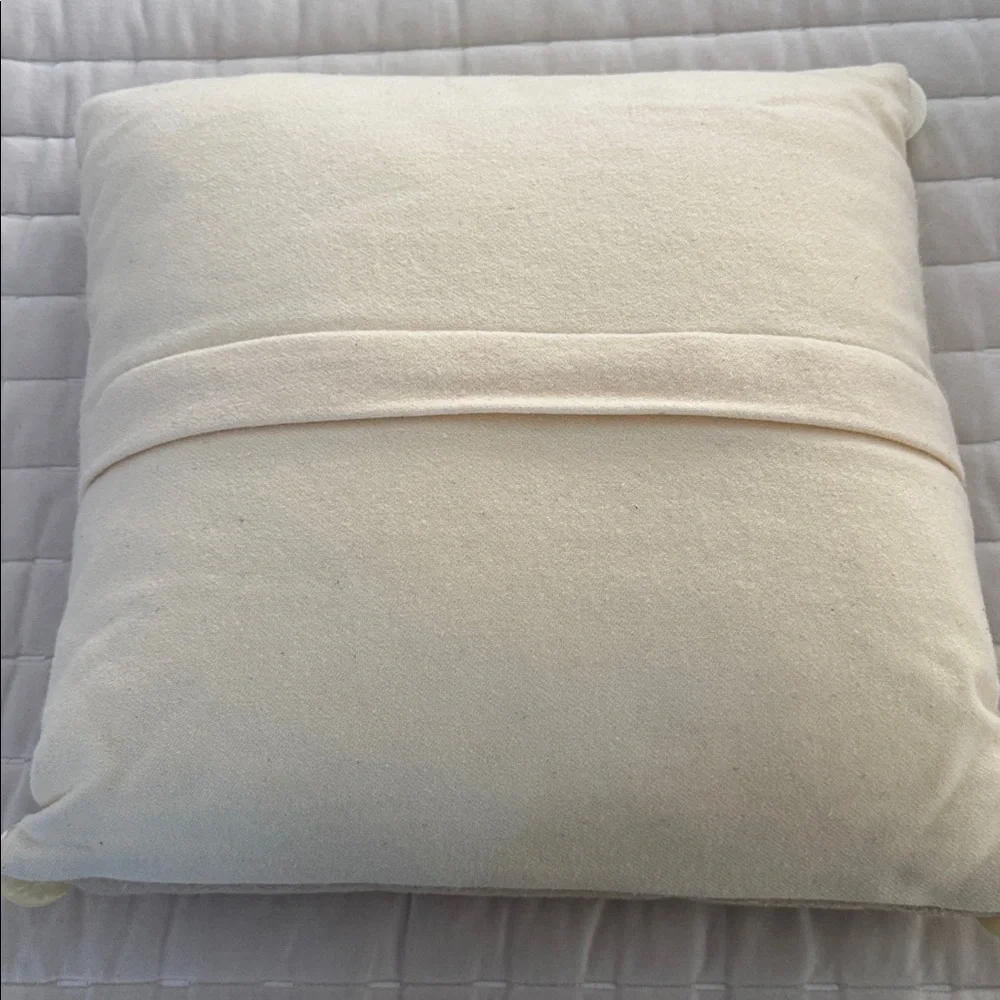 Crate&Barrel Cozy Snowman Holiday Pillow *New
